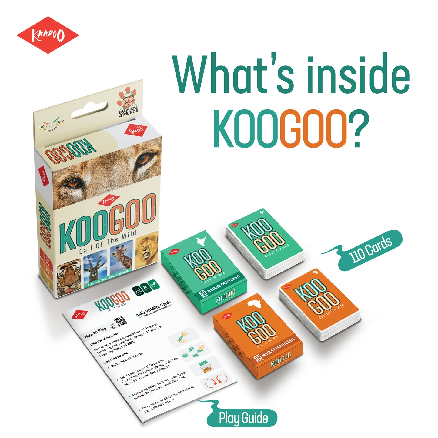 Koogoo - Innovative Learning Card Game (Pack of 10)