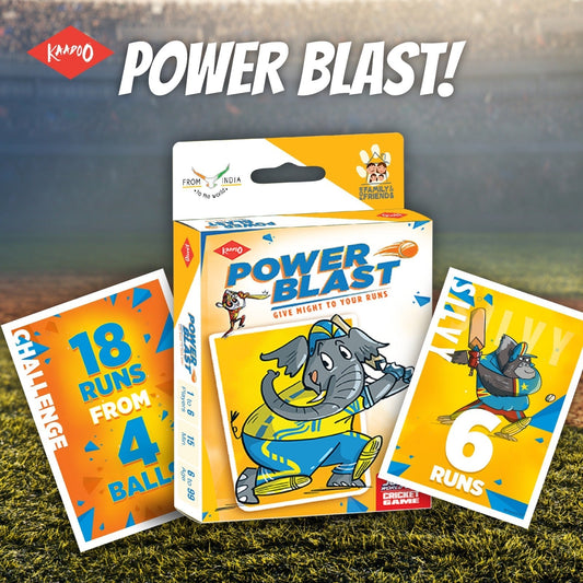 POWER BLAST Card Game – Give Might to Your Runs (Pack of 25)