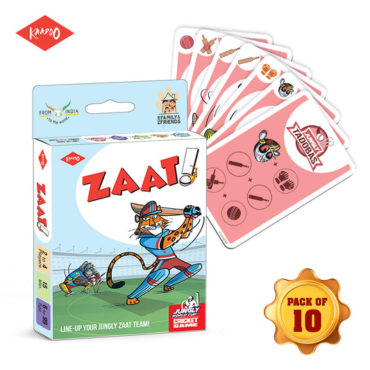 ZAAT! Card Game - Line-Up Your JUNGLY ZAAT Team! (Pack of 10)