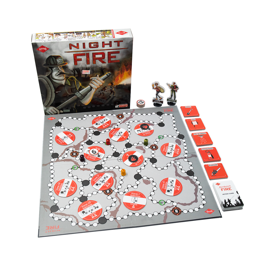 Night Fire Strategy Board Game for 8 year olds and above | Buy Strategy Board Game in India | Best strategy board game | Board Game for Adults